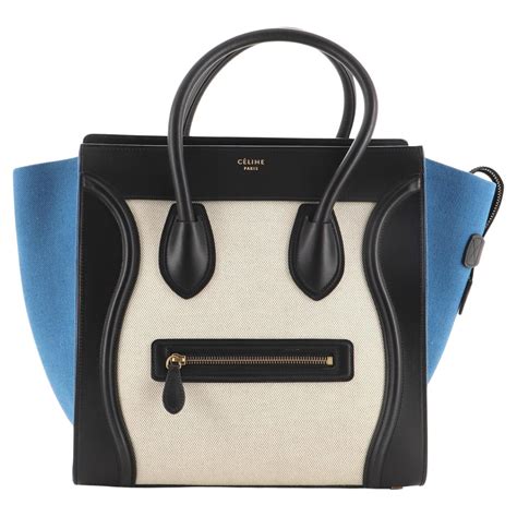 celine tricolor bag|Celine mini luggage.